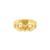 Sterling Silver Gold‑Plated Traditional Claddagh Ring