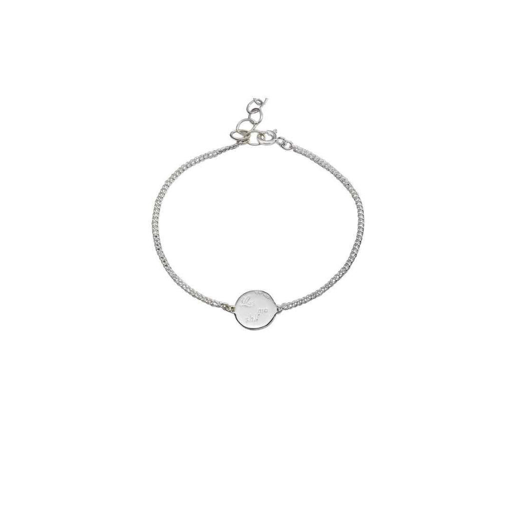Enibas Silver Las mo Shlí Diamond Bracelet