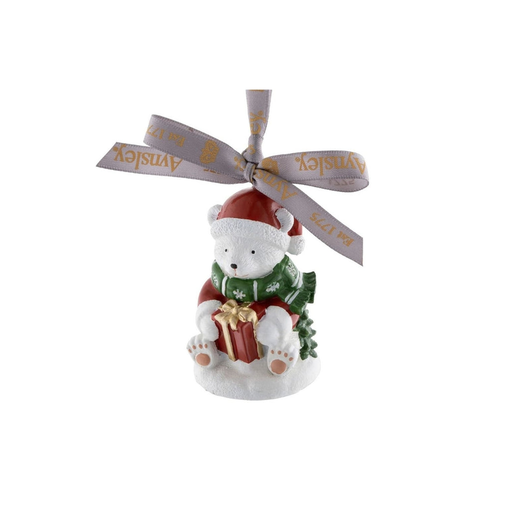 Aynsley Christmas Glitter polar bear ornament