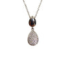 Celeste Sterling Silver Teardrop Pendant – Silver