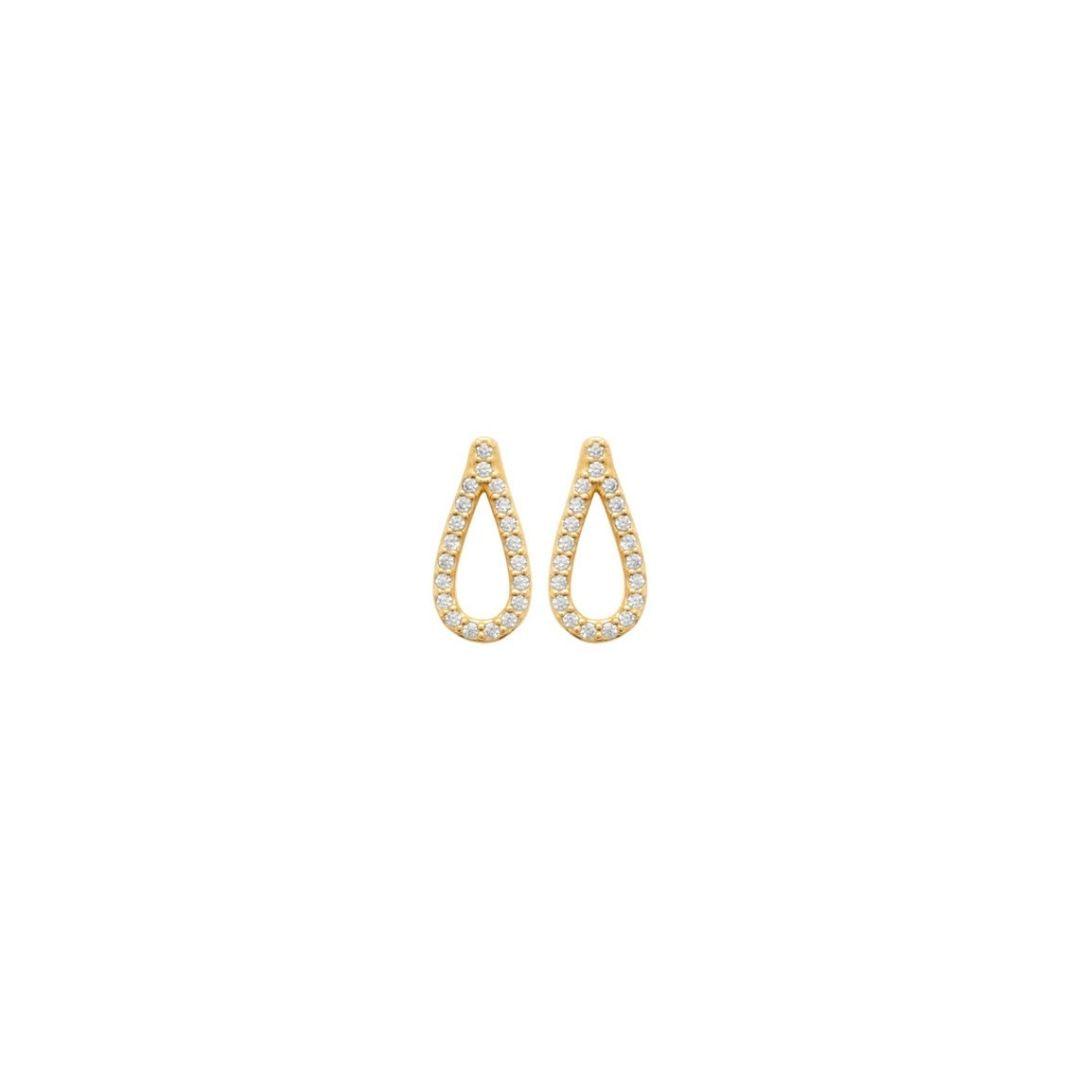 Burren “Gentle Drop Stud Earrings” – Gold