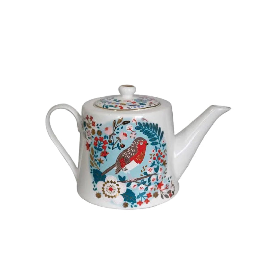 Birdy by Tipperary Crystal – Teapot (Robin)