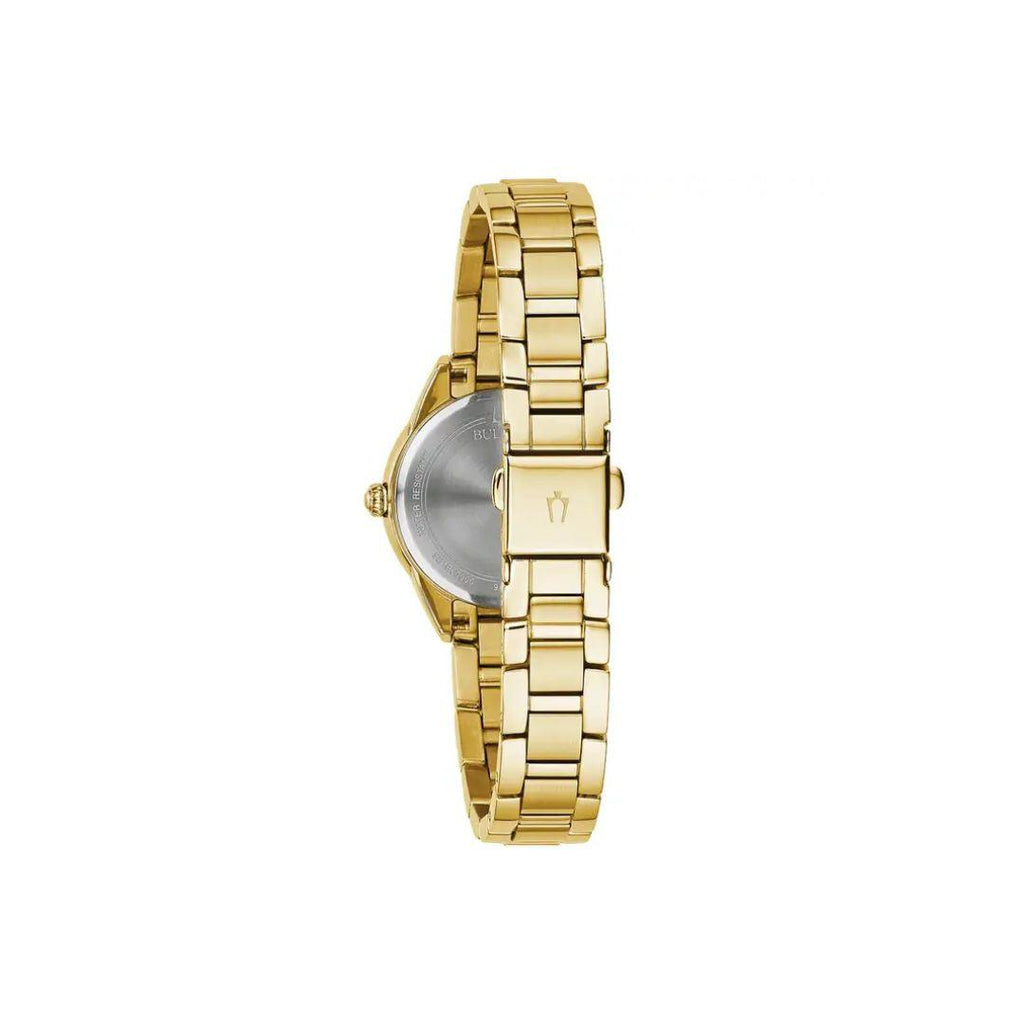 Bulova Sutton Petite Diamond – White Dial & Gold-Tone Bracelet