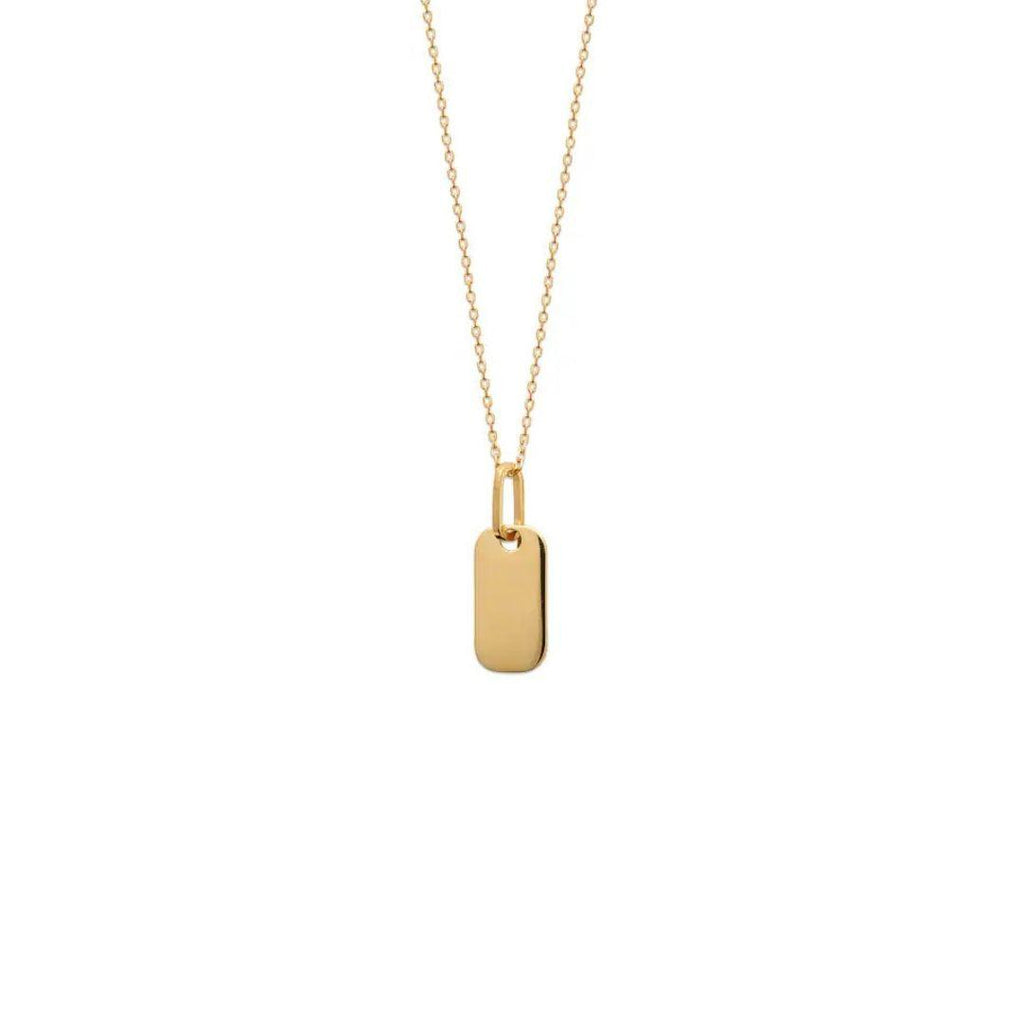 Burren “Stillness Tag Necklace” – Gold