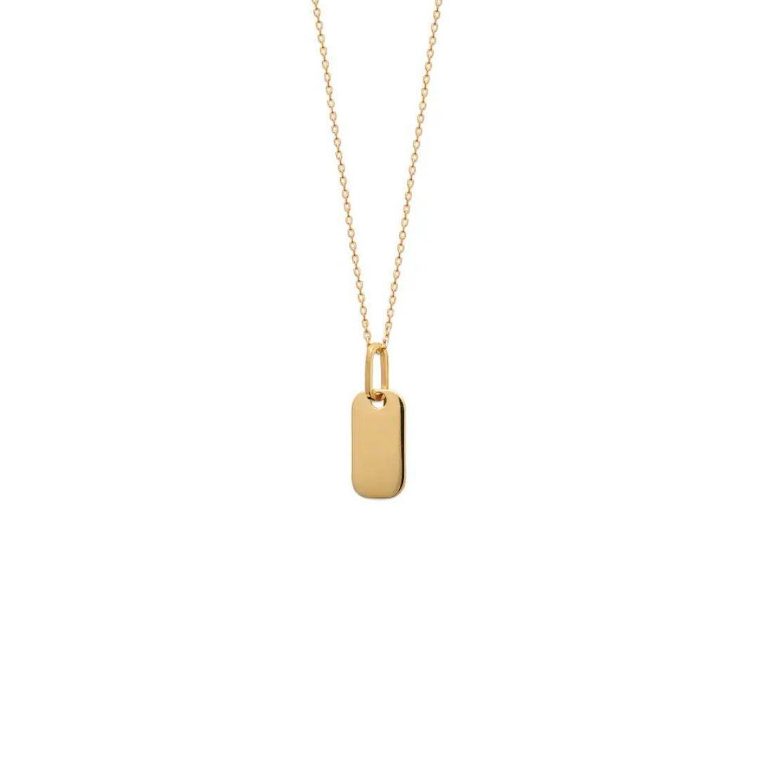 Burren “Stillness Tag Necklace” – Gold