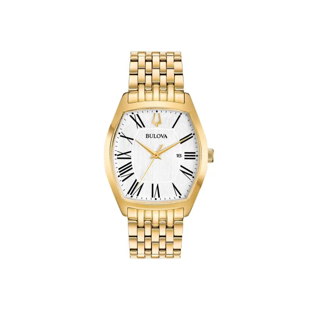 Bulova Ambassador – Gold-Tone Tonneau Case & Bracelet