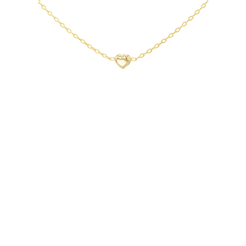 9ct Yellow Gold 3 Heart Necklet