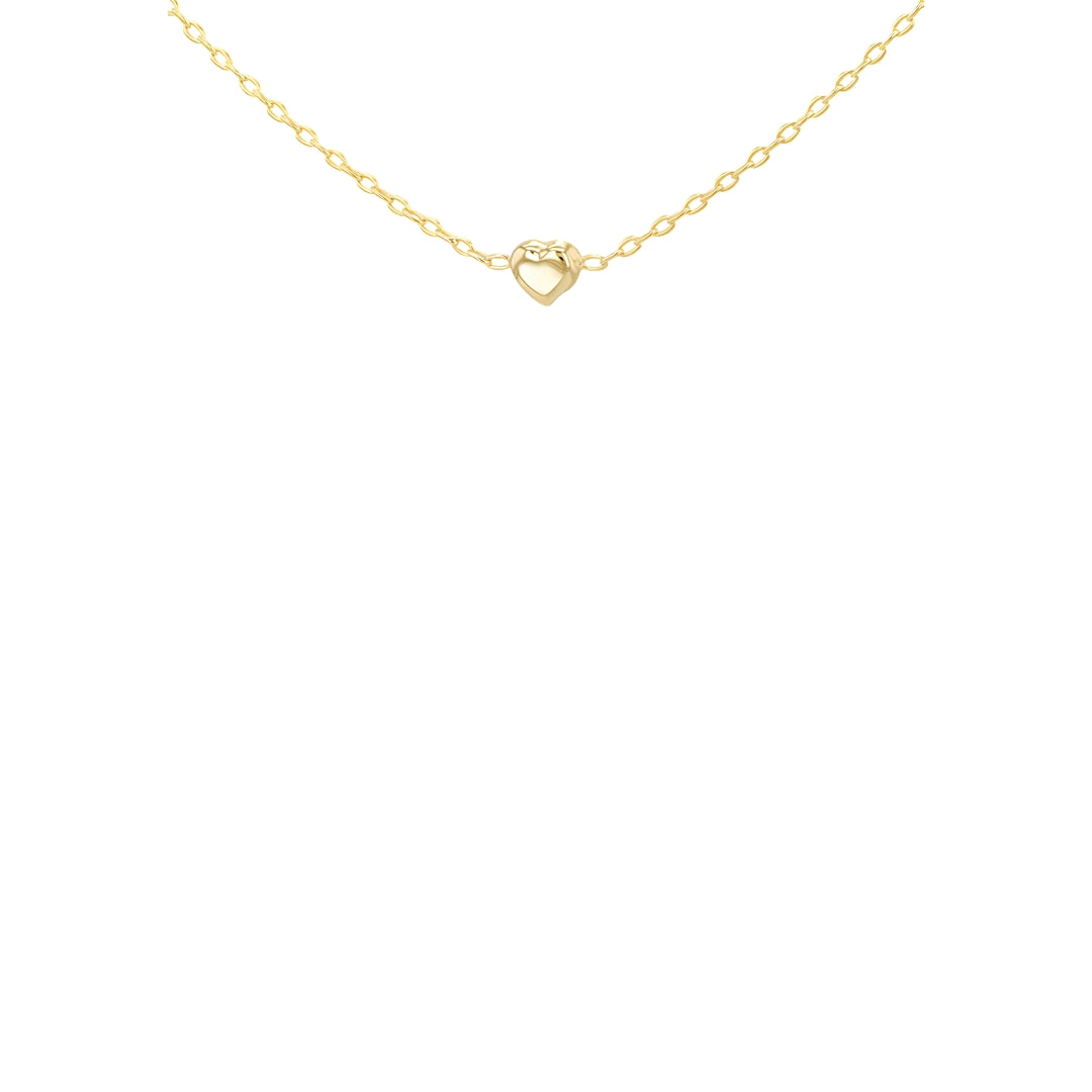 9ct Yellow Gold 3 Heart Necklet
