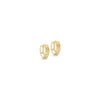 9ct Yellow Gold Diamond‑Cut Creole Earrings