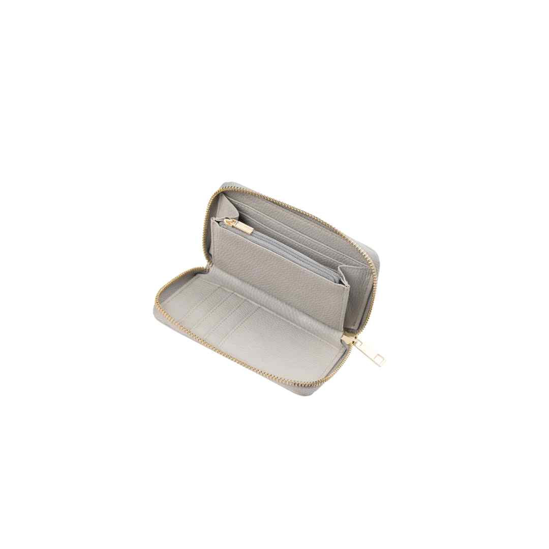 Galway – Zip‑Around Wallet in Grey