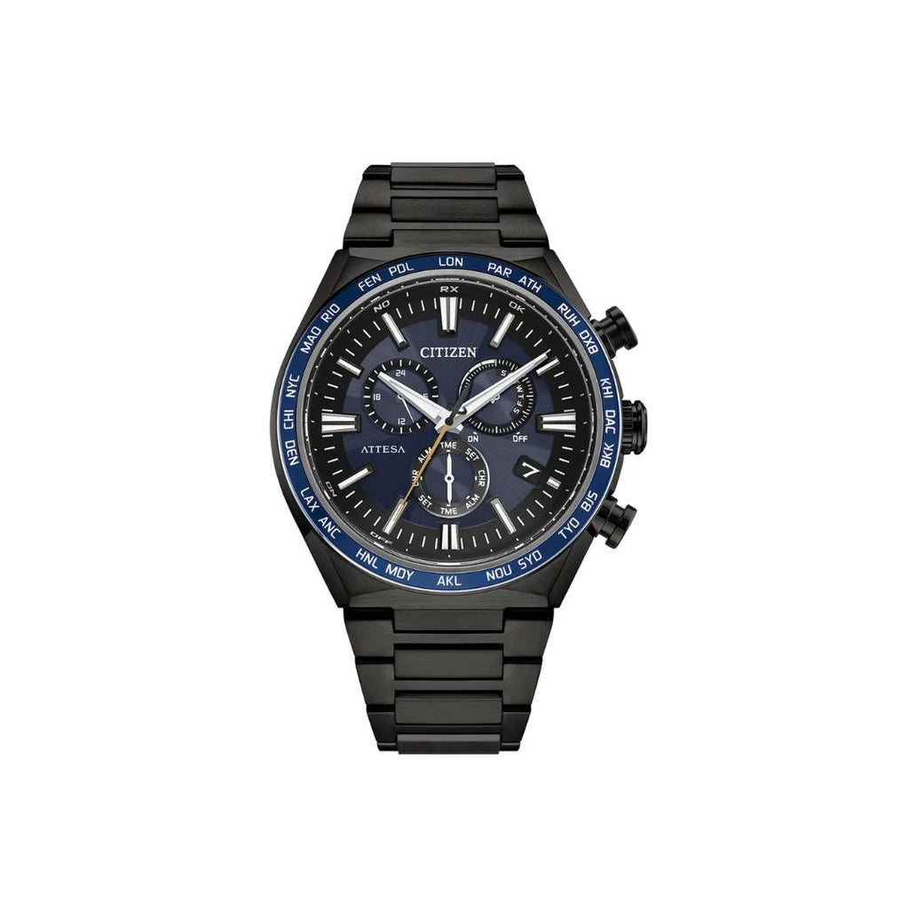 Citizen Attesa & Navy Dial with Titanium Bracelet