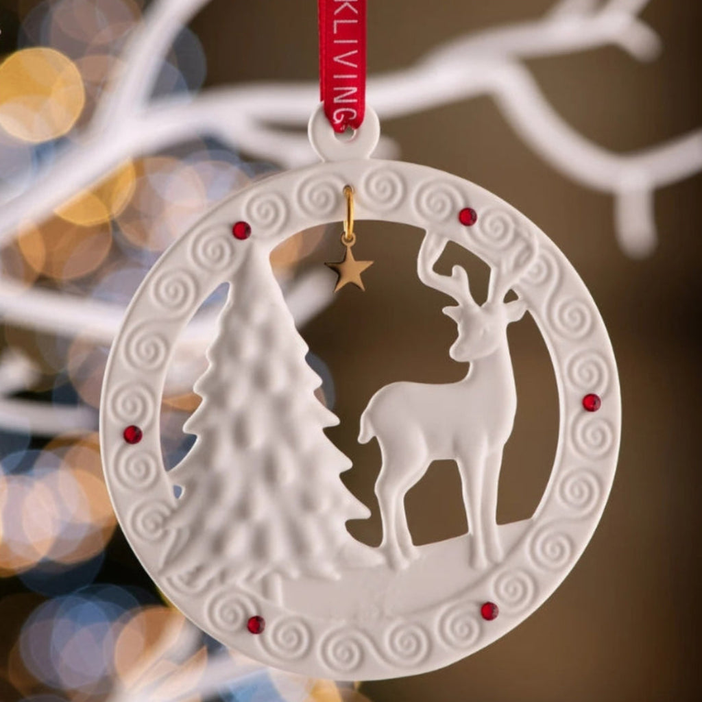 Belleek Reindeer Decoration