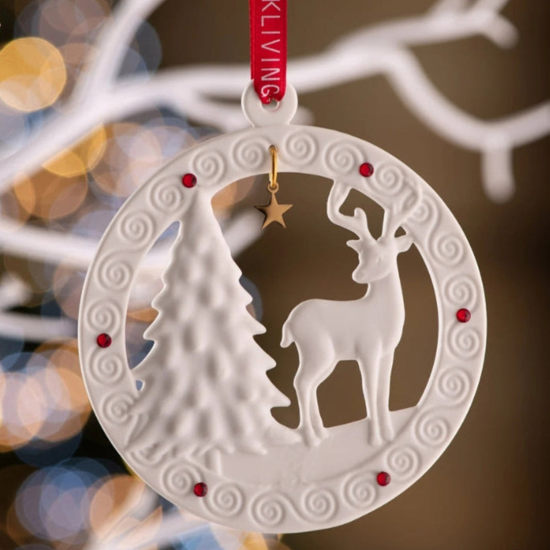 Belleek Reindeer Decoration