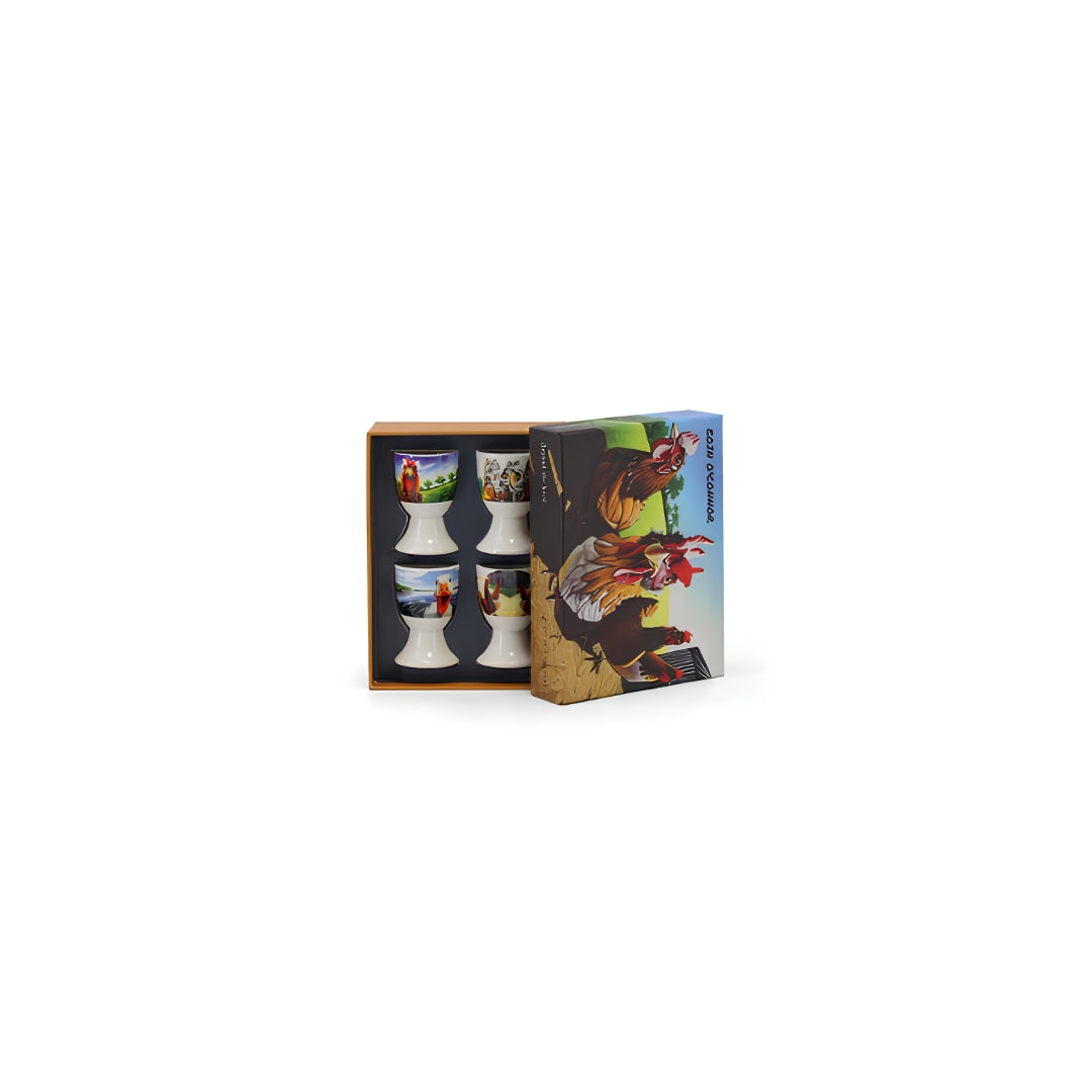 Eoin O Connor – Beyond the Herd Set of 4 Egg Cups