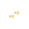 9ct Yellow Gold Diamond‑Cut Stud Earrings