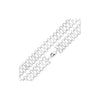 Silver Handmade Vertical Figure 8 Chain Bracelet
