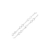 Silver 14.5mm Handmade Linked Circles Chain Bracelet