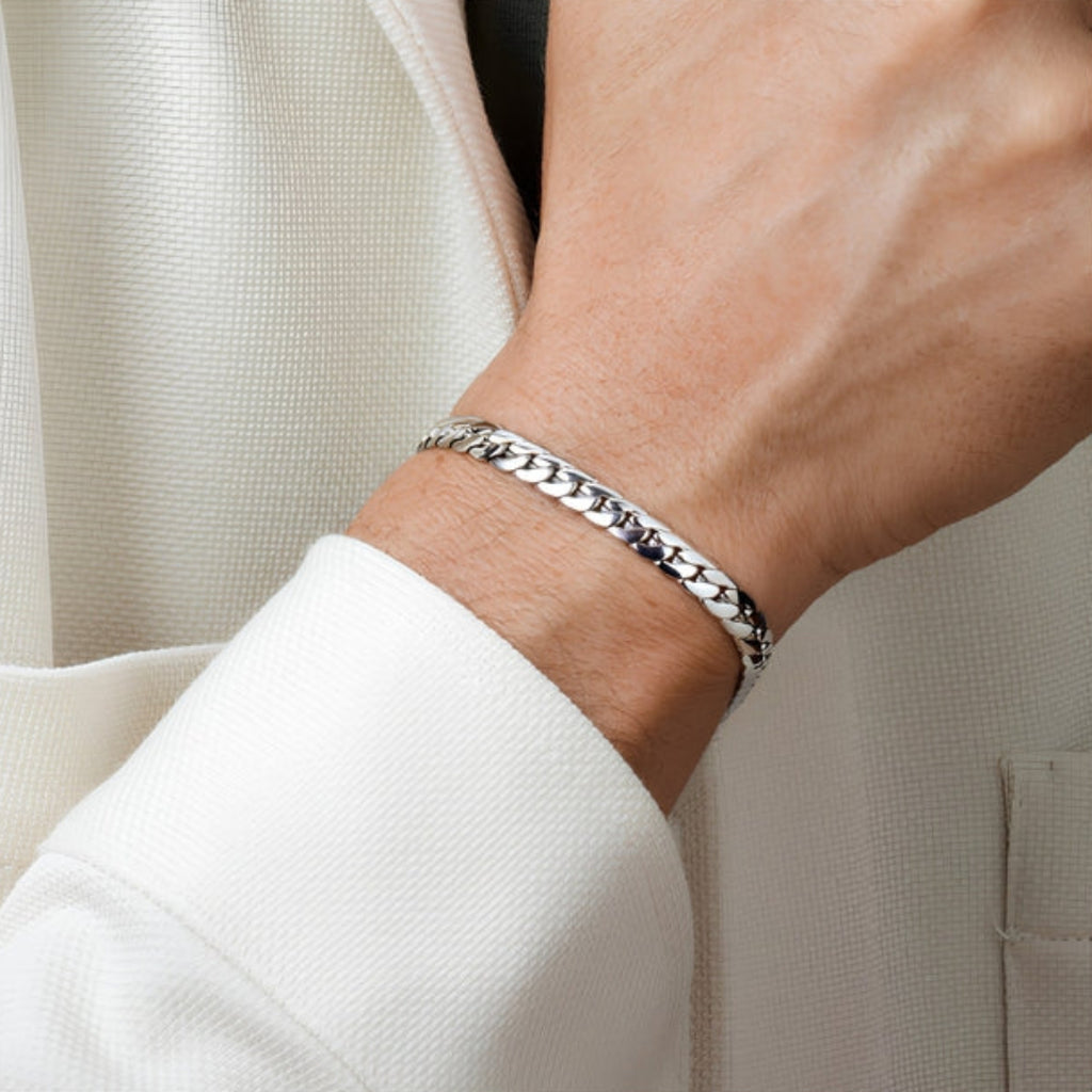 Lotus Style Men’s Chain Bracelet