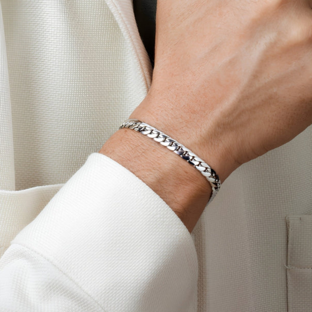 Lotus Style Men’s Chain Bracelet