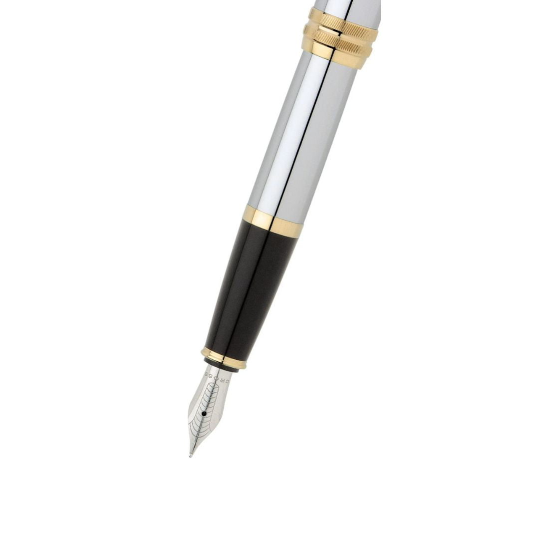 Cross - Bailey Medalist Fountain Pen – Stainless Steel Medium Nib