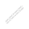 Silver 18mm Handmade Fancy Twist Chain Bracelet