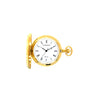 Dalton Gold-Tone Engraved Pocket Watch with Roman Numeral Dial