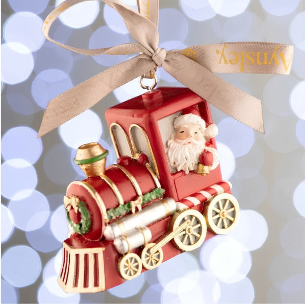 Aynsley Santa train  ornament