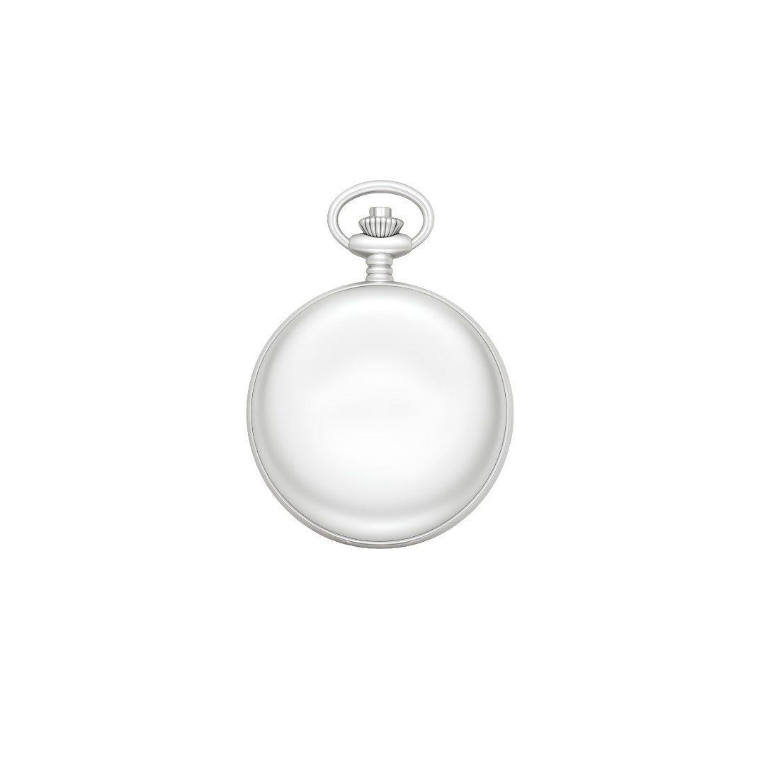 Dalton Silver-Tone Pocket Watch with Small Seconds Dial