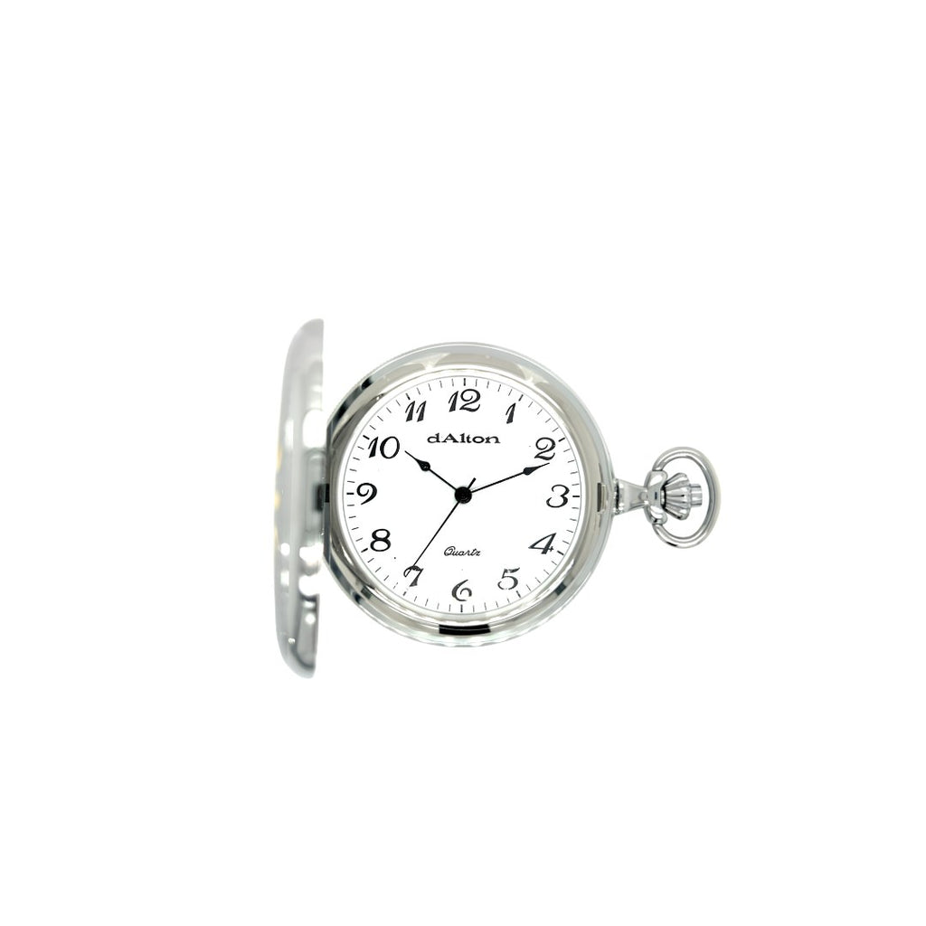 Dalton Two-Tone Engraved Pocket Watch with Full Figure Dial