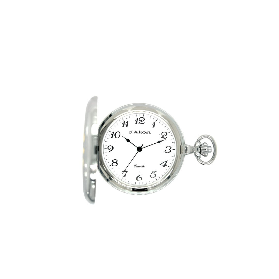 Dalton Two-Tone Engraved Pocket Watch with Full Figure Dial