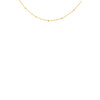 Sterling Silver Yellow Gold Plated Ball & Trace Chain