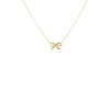 9ct Yellow Gold Bow Necklet
