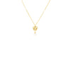 9ct Yellow Gold Freshwater Pearl Knot Necklace