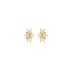 Burren “Radiant Crest Earrings” – Gold