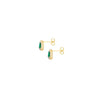 9ct Yellow Gold Pear CZ Halo Stud Earrings