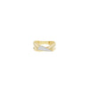 9ct Yellow Gold Pavé CZ Statement Ring