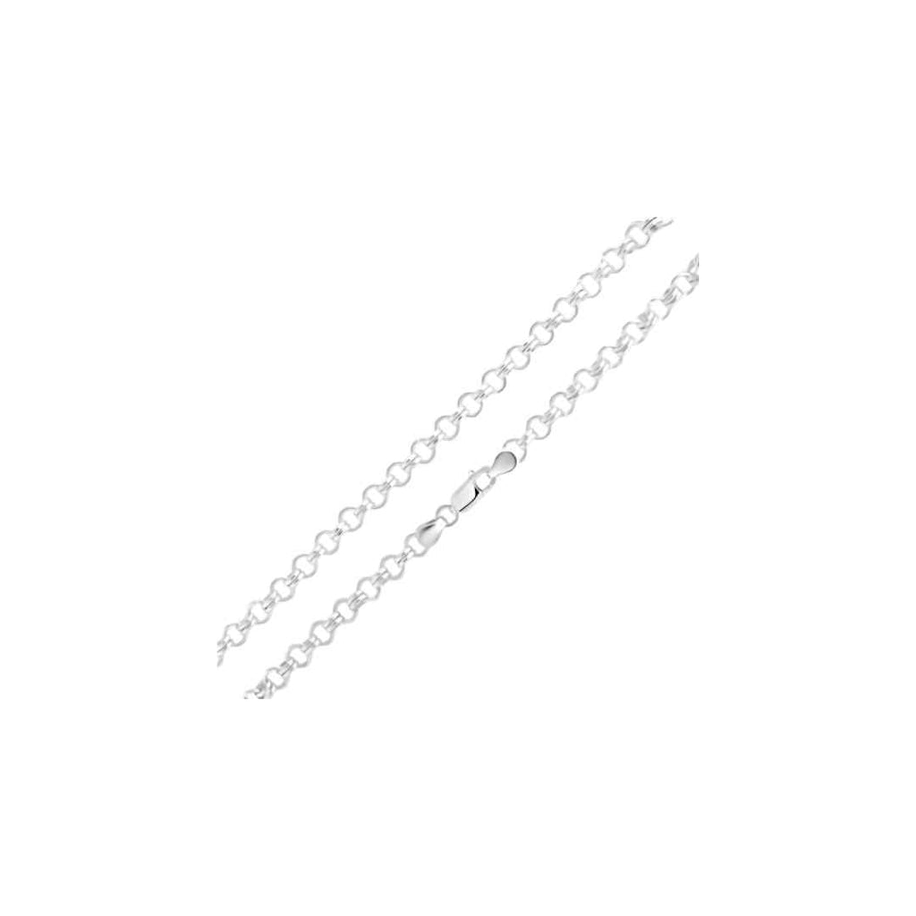 Silver 6.1mm Handmade Two-One Cable Chain Bracelet