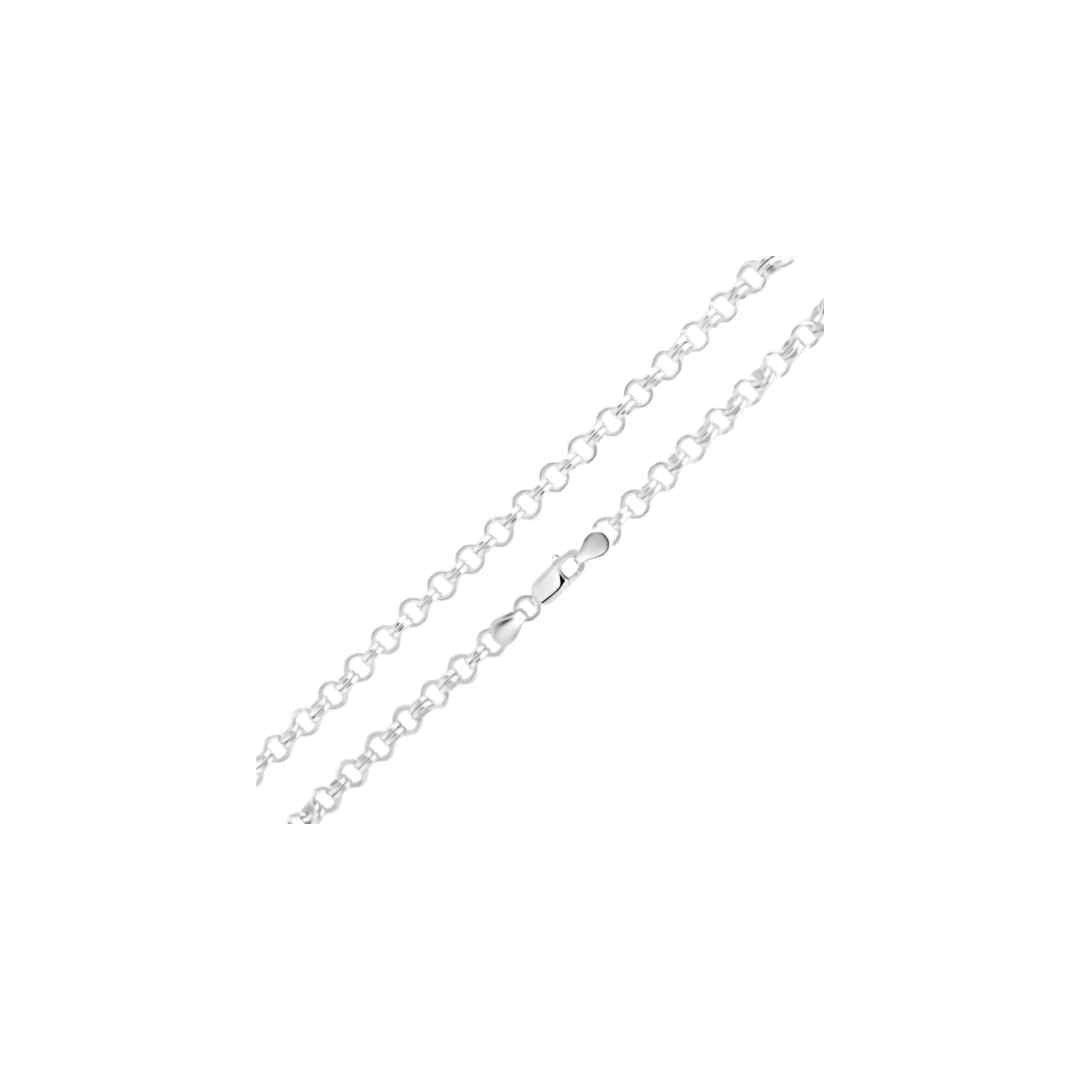 Silver 6.1mm Handmade Two-One Cable Chain Bracelet