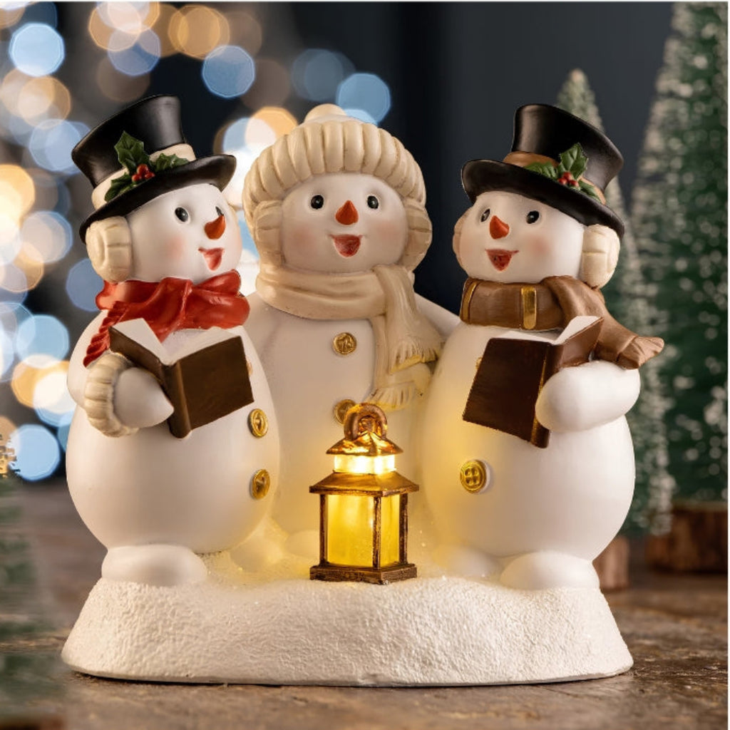 Aynsley Christmas Trio of  snowmen Figurines