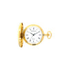 Dalton Gold-Tone Engraved Pocket Watch with Roman Numeral Dial & Chain