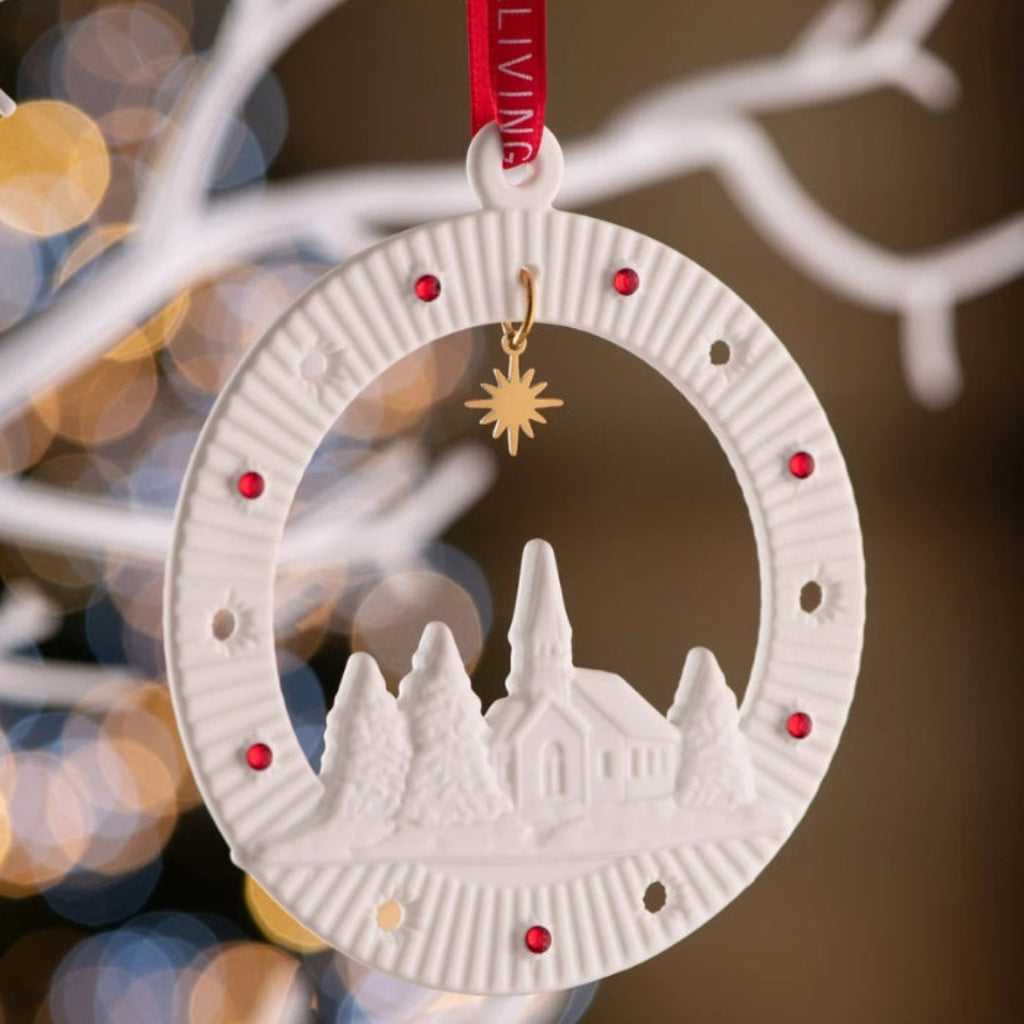 Belleek Church Scene Decoration