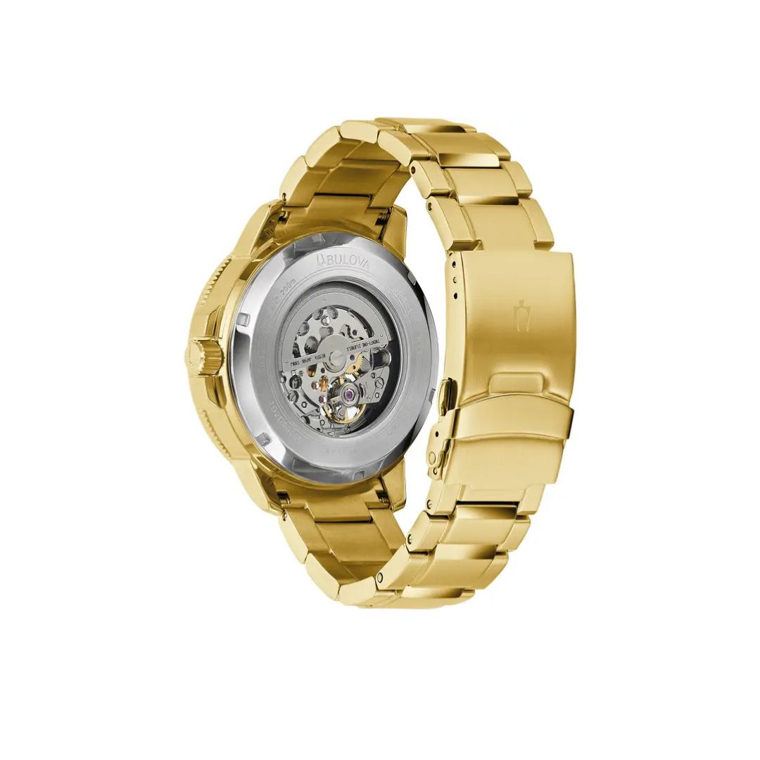 Bulova Marine Star Automatic – Black Dial & Gold-Tone Case