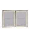 Impressions Double Photo Frame 4" x 6" - Silver Plated