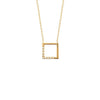 Burren Square Lines Necklace – Gold