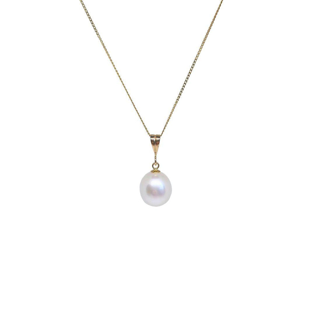 Classic Freshwater Pearl Pendant – 9ct Gold