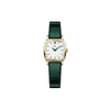 Telstar Ladies Gold Square‑Dial Watch — Green Strap