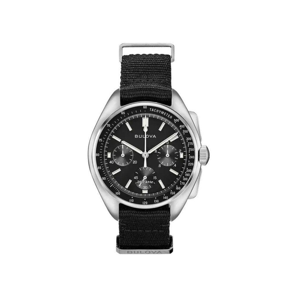 Bulova Lunar Pilot Chronograph – Black Dial & NATO Strap