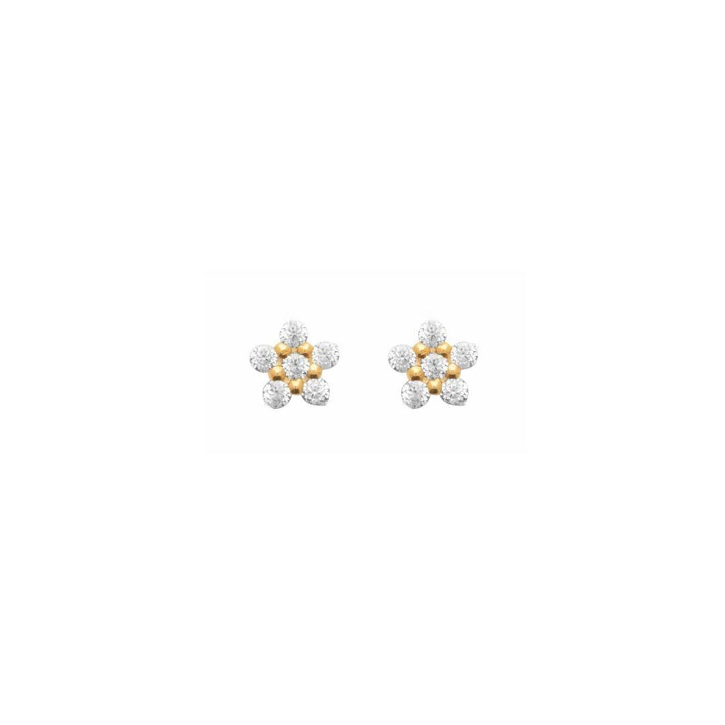 Burren “Wildflower Stud Earrings” – Gold