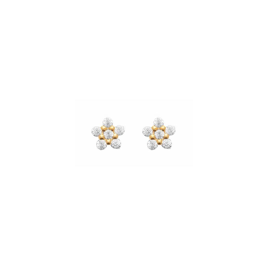Burren “Wildflower Stud Earrings” – Gold