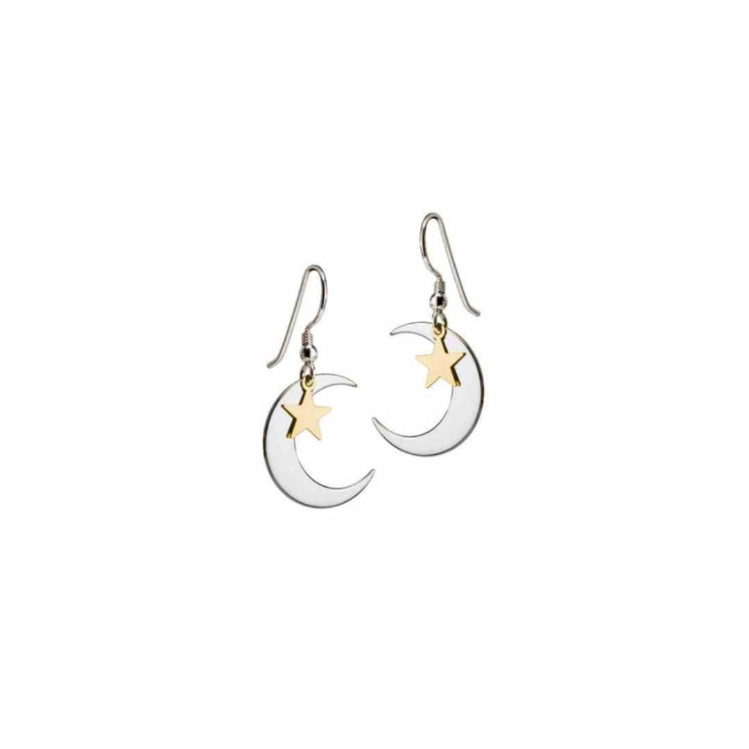 Yvonne Kelly - You’re My Star & Strength Earrings – 9ct Gold & Sterling Silver - Small